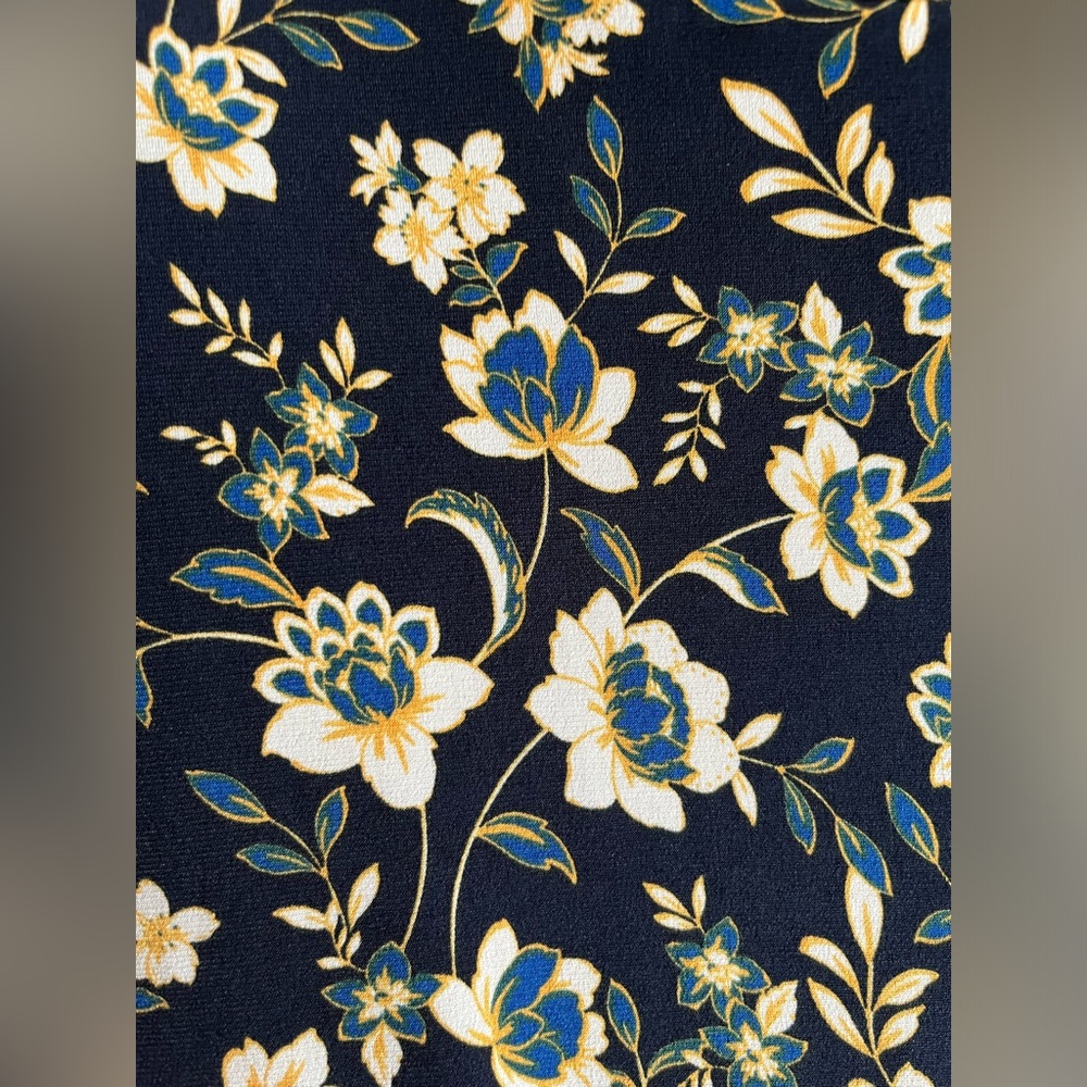 NWT Laundry by Shelli Segal Floral Slit Hem Midi Dress Size 8 - Picture 5 of 6